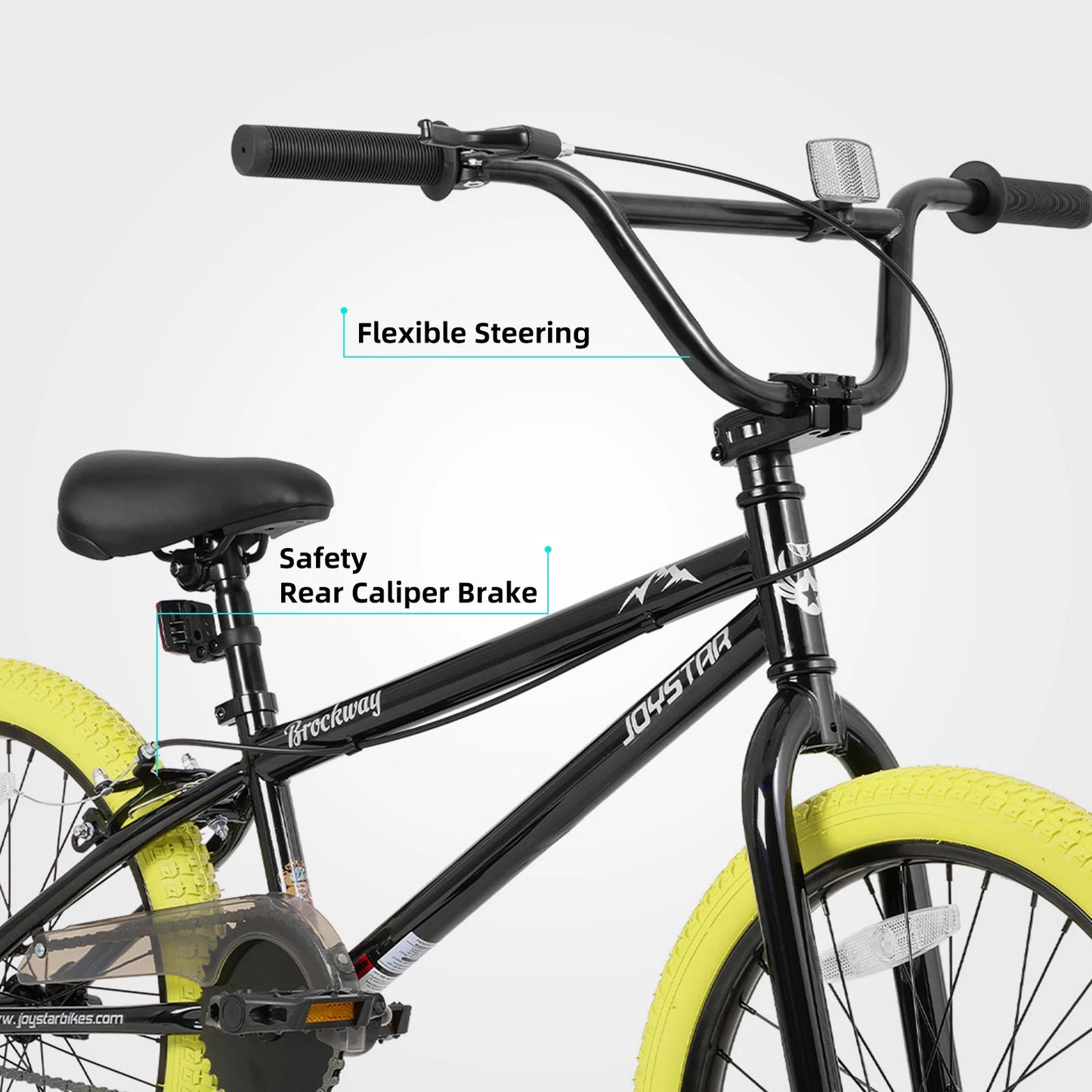 Kids Unisex Freestyle BMX Bike Beginner-Level Riders 2 Pegs