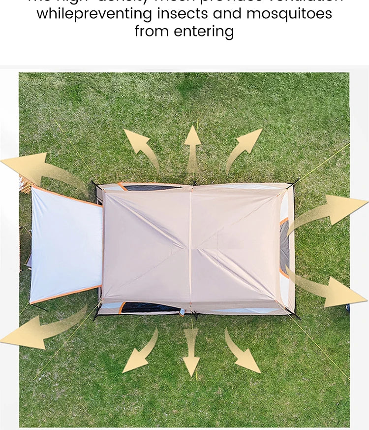 Large Family 8-12 Person 2 Room Windproof Tent