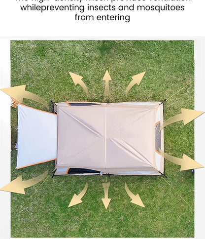 Large Family 8-12 Person 2 Room Windproof Tent
