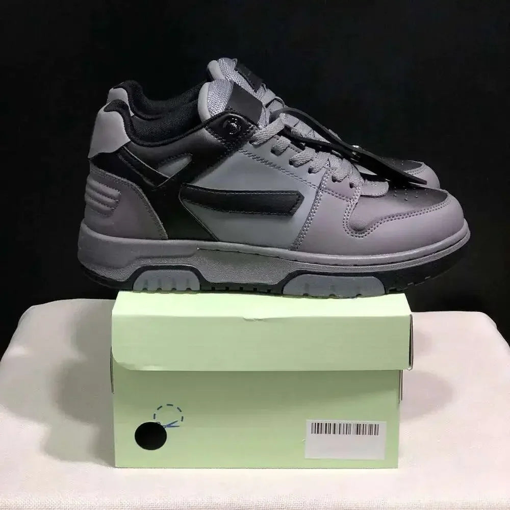 Slim Arrow Sports Designer Sneaker non-slip soles Leather Zip