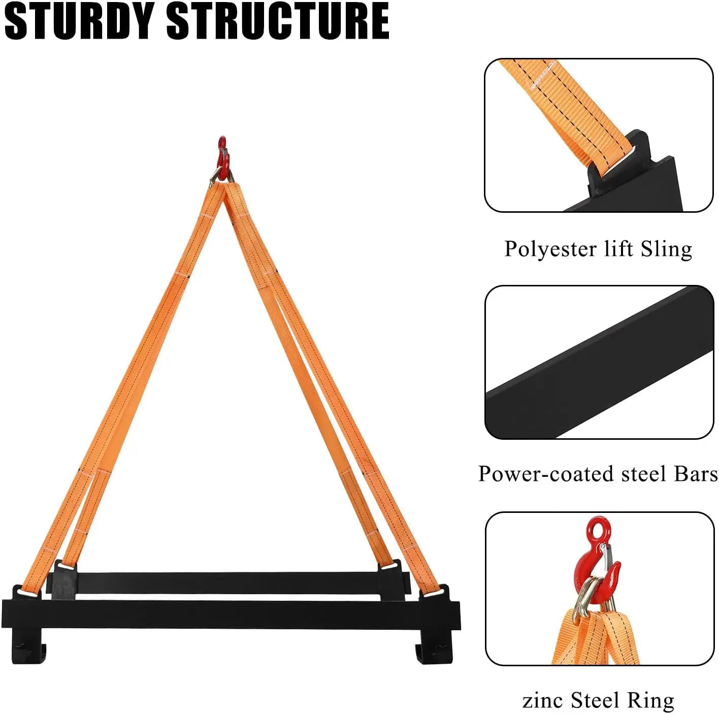 1600lb Watercraft Polyester Lifting Sling - Lifting Straps