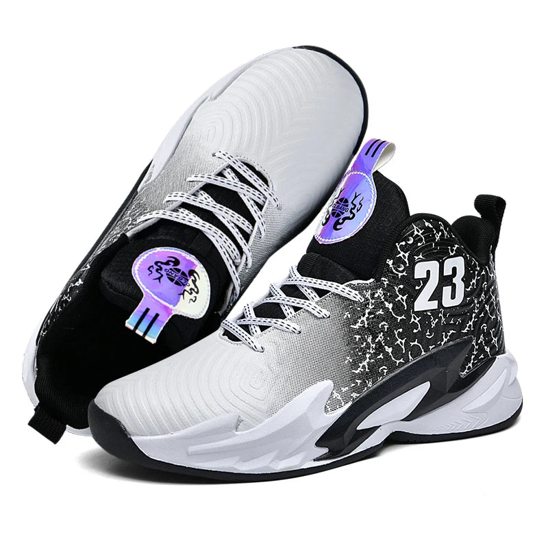 Men Basketball Shoes Breathable Non-Slip Outdoor Fashion Sneakers
