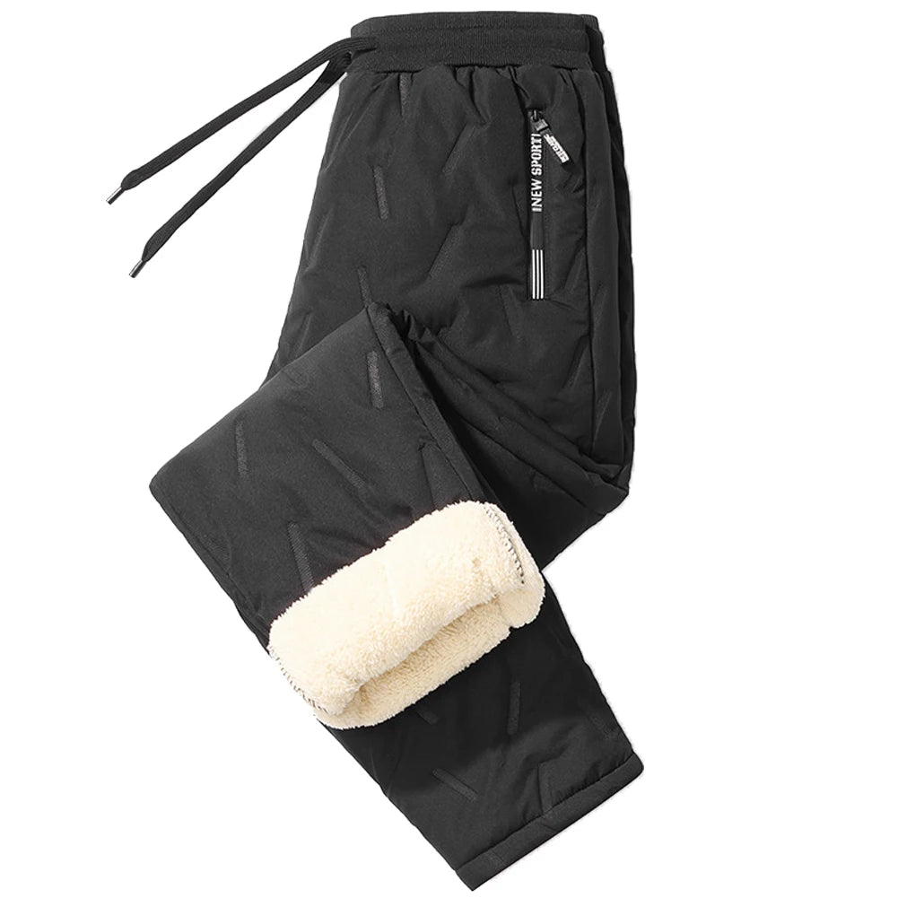 Men Casual Waterproof Fleece Track Sweatpants