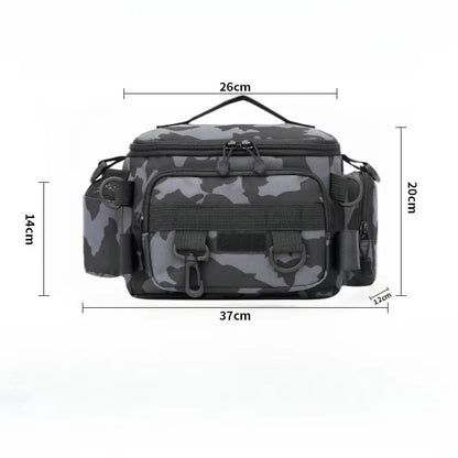 Multifunctional Fishing Backpack for Men Large Capacity Rod Storage Shoulder Bag Outdoor Sports Fish Equipment Storage Pack 2028