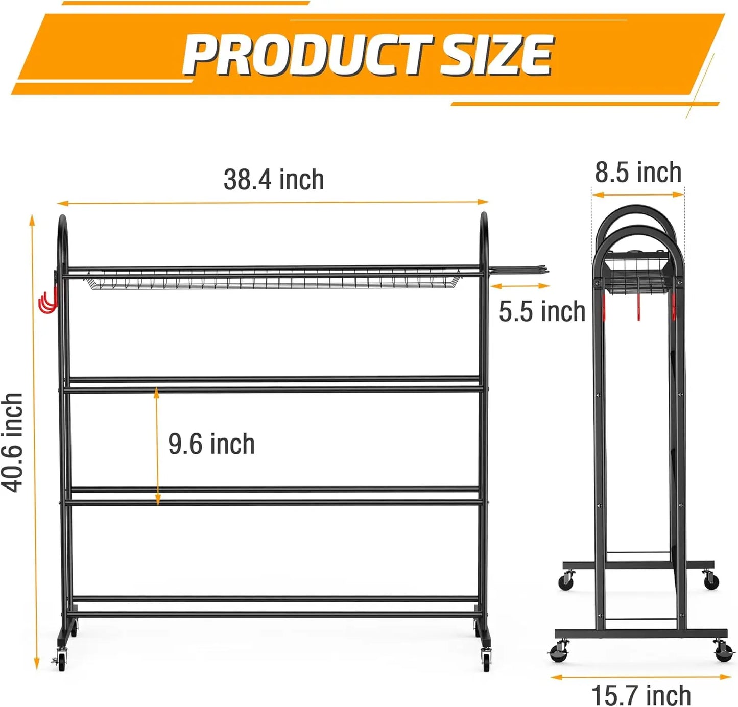 Sports Ball, Equipment & Accessories Rack