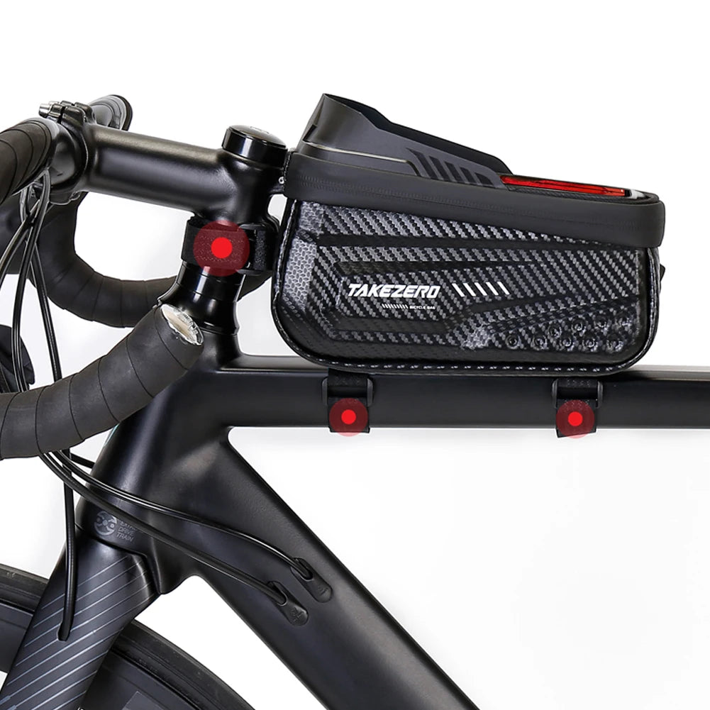 Bicycle Waterproof 6.8 Inch Touch Screen Frame Bag