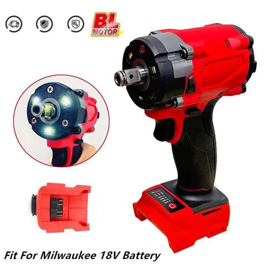 Brushless Impact Wrench 500N.m 18V Electric 1/2" Driver