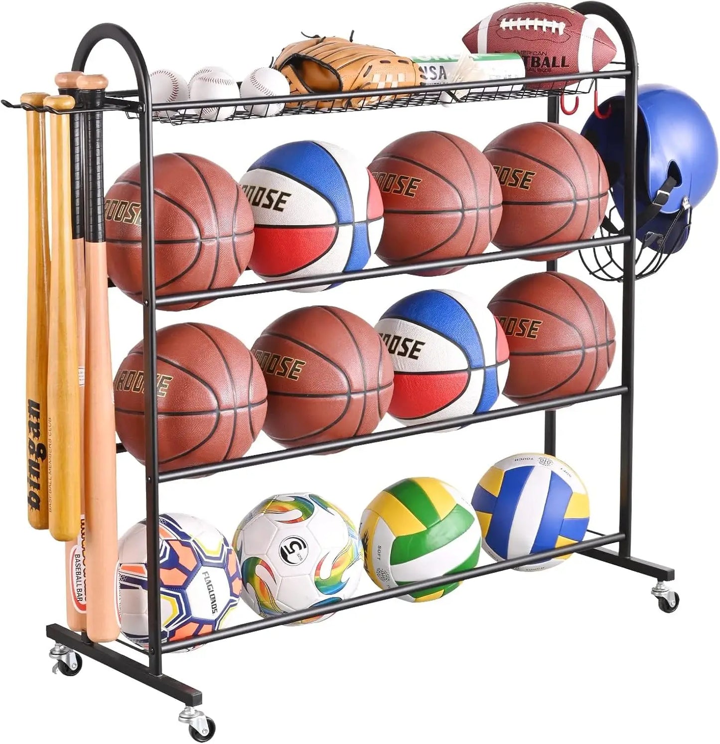 Sports Ball, Equipment & Accessories Rack