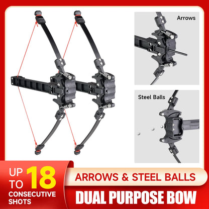 Ball & Arrow Dual-purpose Folding Recurve Compound Bow