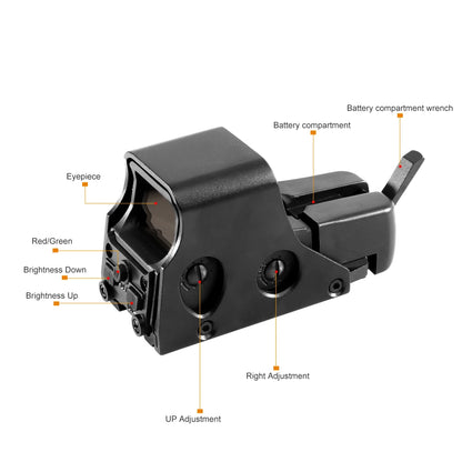 Red-Green Dot Holographic Reflex Scope 20mm Mount Airsoft Gun