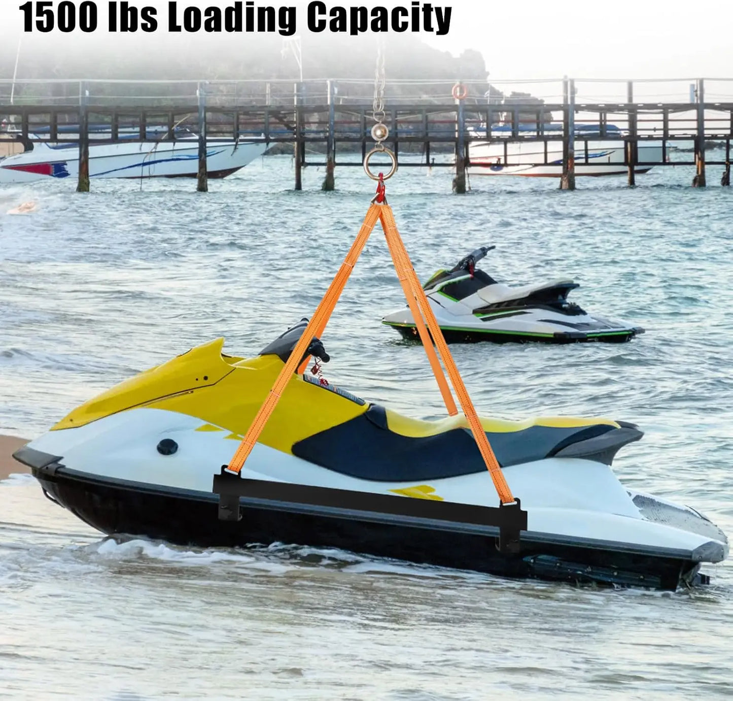 1600lb Watercraft Polyester Lifting Sling - Lifting Straps