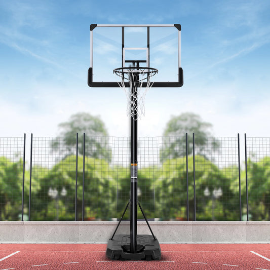 Portable Basketball 44 inch Goal System Adjustable 7 ft.-6 in./10 ft.  Indoor/Outdoor