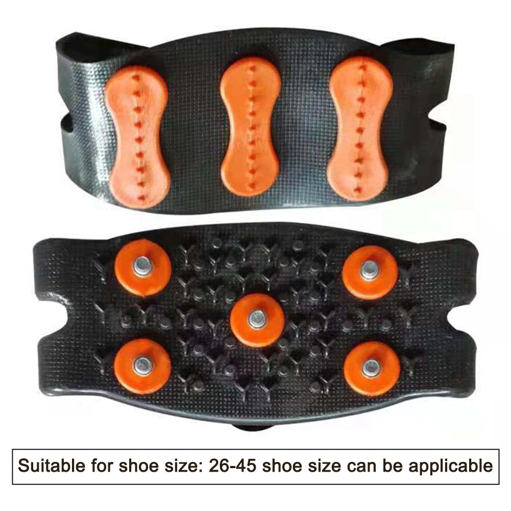 5-Stud Crampons Snow Claw Shoe Covers Chain Spikes
