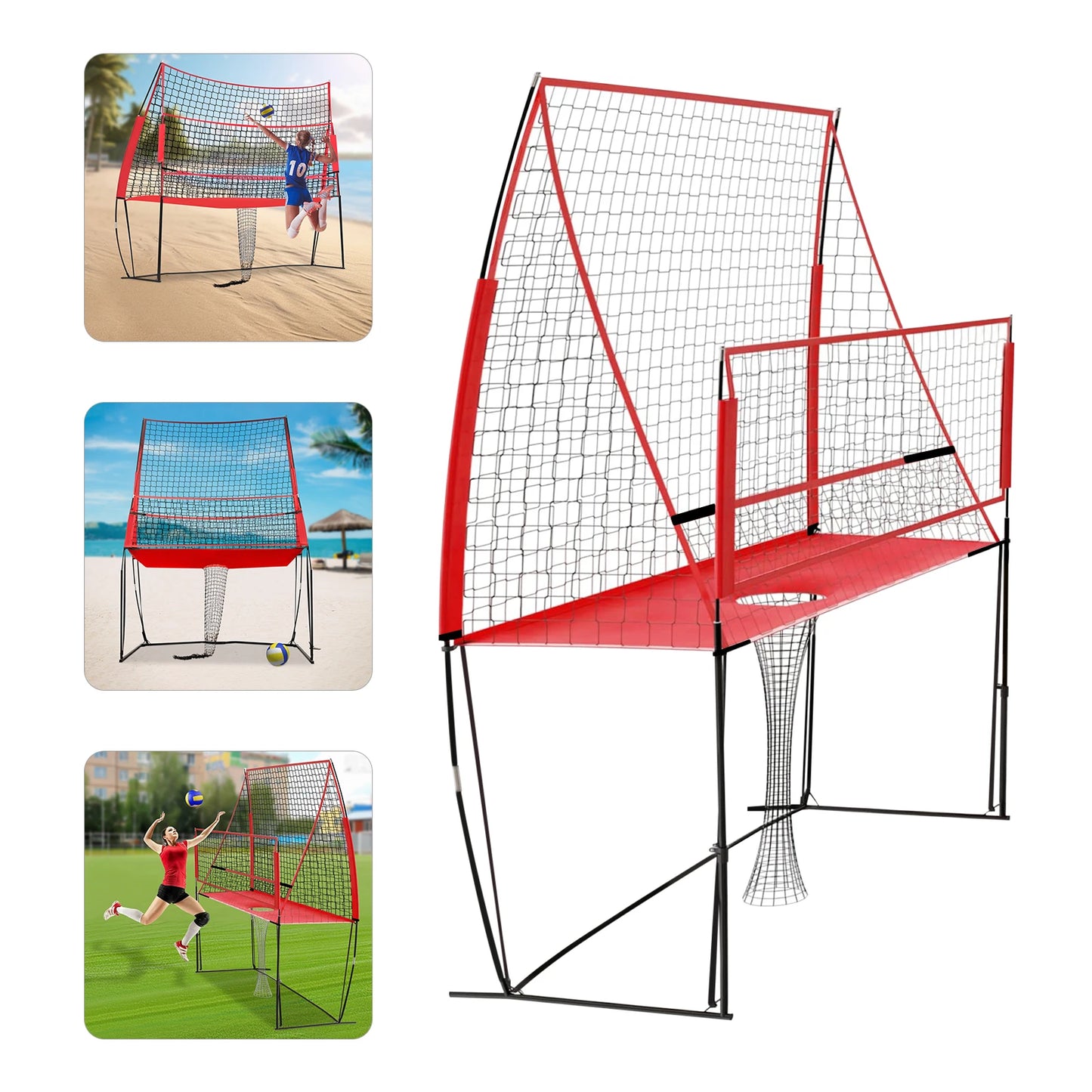 Adjustable Tennis/Badminton/Volleyball Nylon Training Net