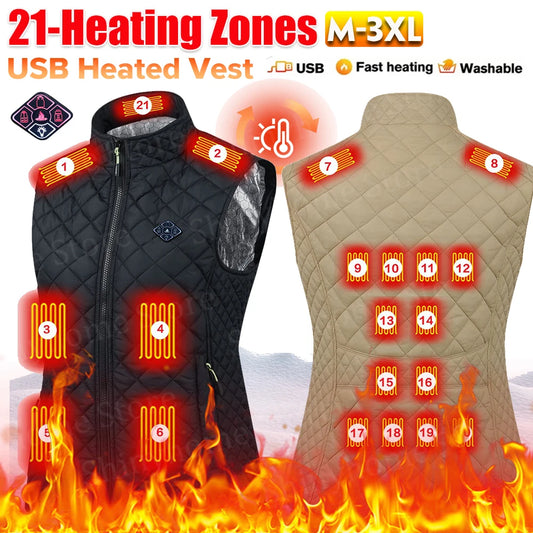 Women's 21-zone Thermal Electric Heated Vest