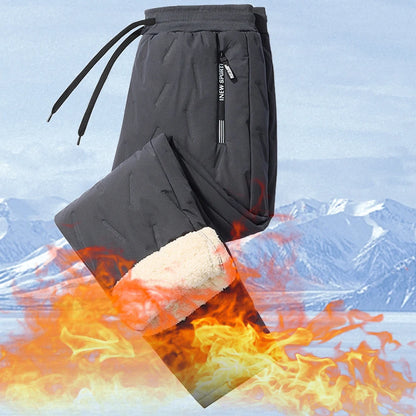 Men Casual Waterproof Fleece Track Sweatpants