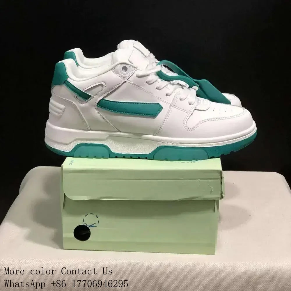 Slim Arrow Sports Designer Sneaker non-slip soles Leather Zip