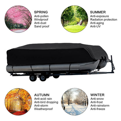 Heavy Waterproof Dustproof Pontoon Boat Cover