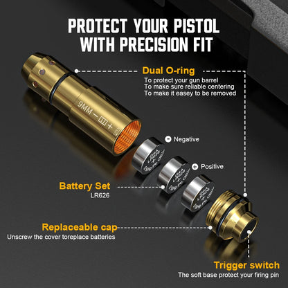 9mm Red Dot Laser Dry Fire Cartridge Pistol Trainer