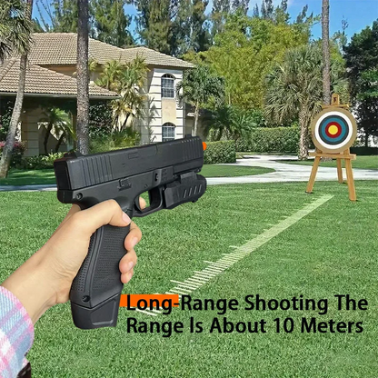 Electric ball blasting toy gun, rechargeable, for outdoors