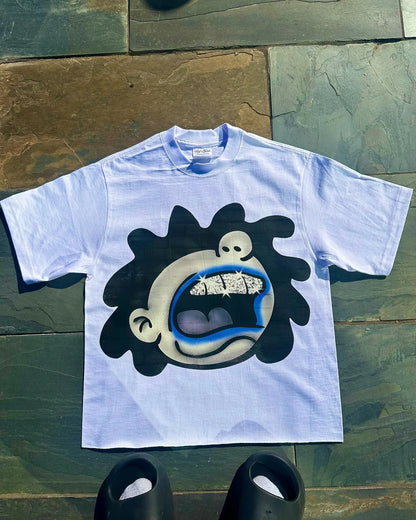Chic American Anime Cartoon Cotton Men's Fashion Loose T-shirt