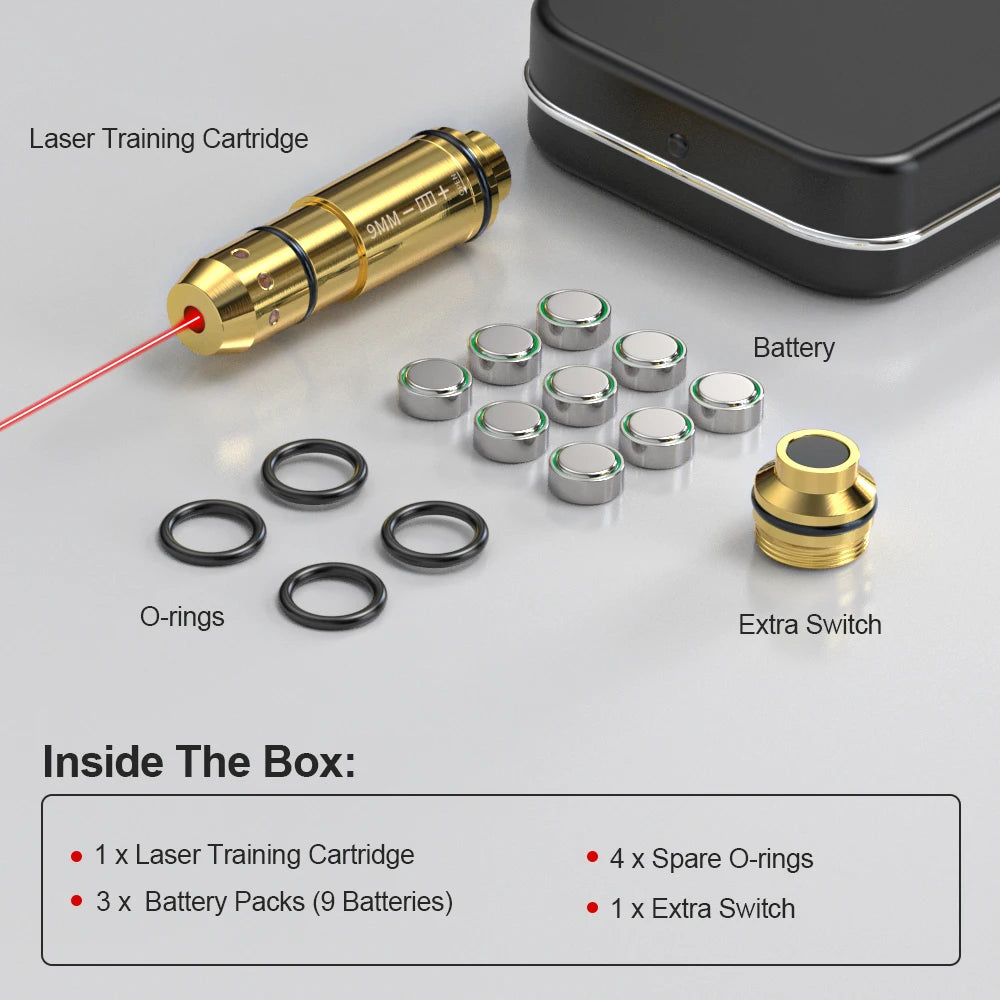 9mm Red Dot Laser Dry Fire Cartridge Pistol Trainer