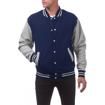 Baseball Jersey Bomber Men's Casual Plus Size Jacket