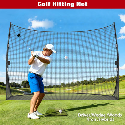 Golf Practice Net 10x7 FT With Carry Bag Tool-Free Setup
