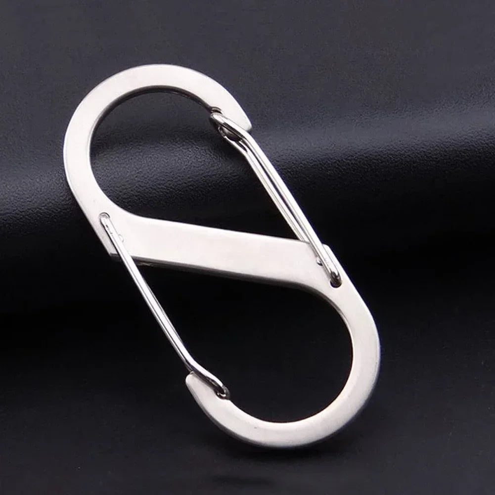 6Pcs S Shaped Metal Double Hook Carabiner