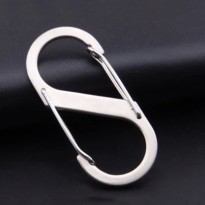 6Pcs S Shaped Metal Double Hook Carabiner