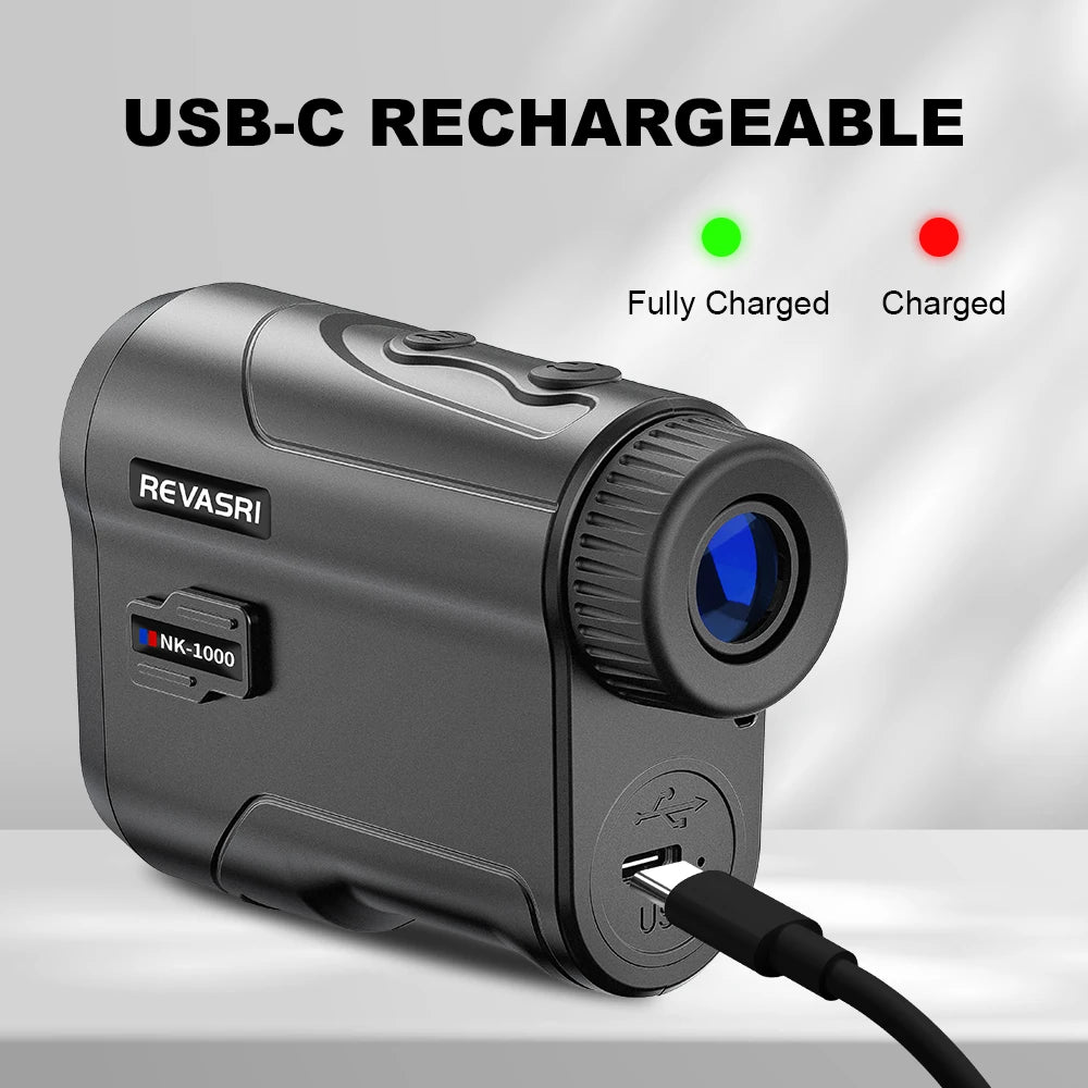 1000 Yard Golf Rangefinder, 6x Magnification with Slope-Compensation
