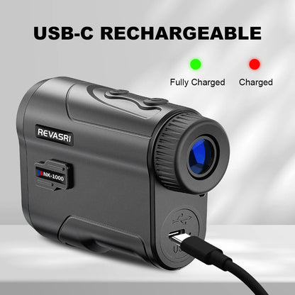 1000 Yard Golf Rangefinder, 6x Magnification with Slope-Compensation