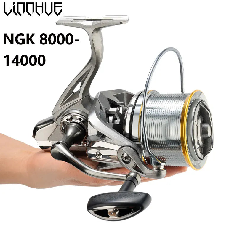Super smooth long casting fishing reel