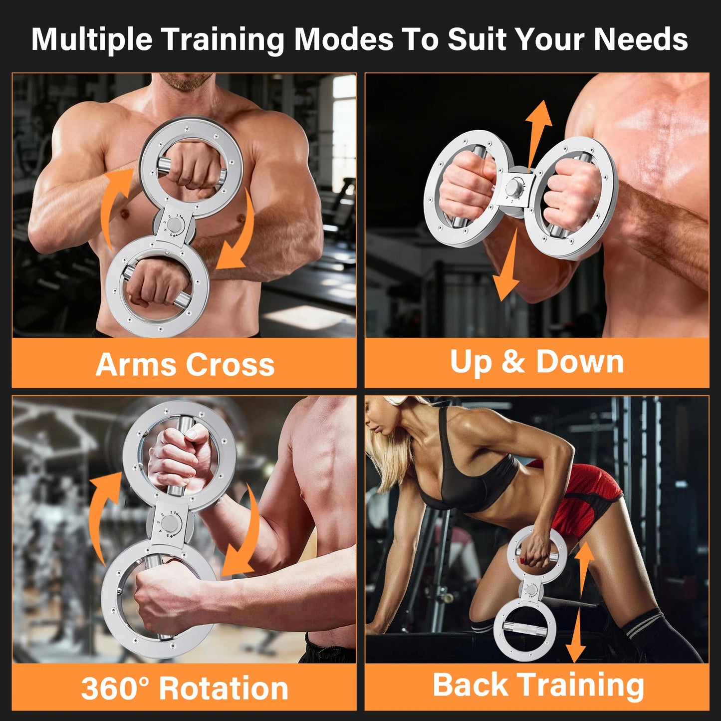 Rotator Machine Adjustable Forearms Grip Strength 8-15 lb Exerciser