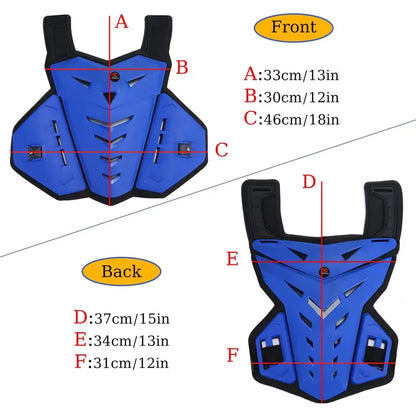 Men's Body Armor Vest, Chest Back Motorcycle Mountain Bike Protector