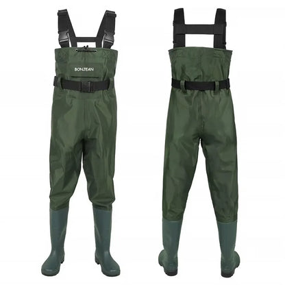 Chest-Length Waterproof Fishing Waders