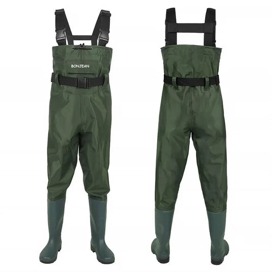 Chest-Length Waterproof Fishing Waders