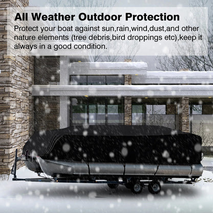Heavy Waterproof Dustproof Pontoon Boat Cover