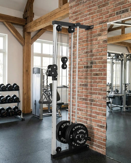 Wall Mount Cable Crossover Machine 18 Position, Dual Pulley System