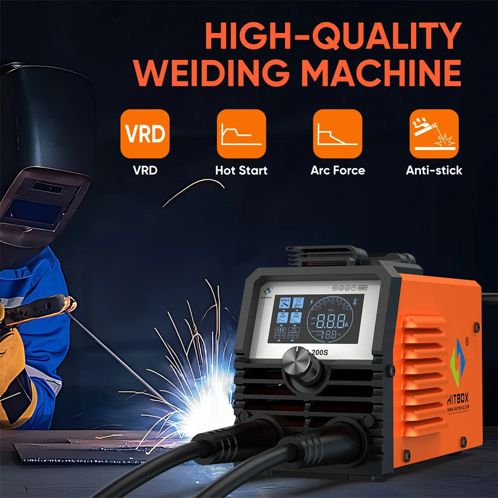 Portable Welding Machine 2 in 1 ARC TIG Inverter LED Display 220V