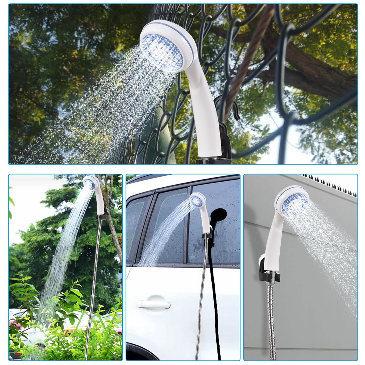 Portable USB Rechargeable Electric Camping Shower
