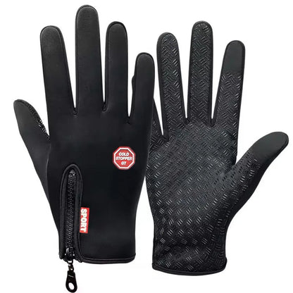 Winter Warm Cycling Gloves  Warm Touchscreen Full Finger Glove Waterproof Outdoor Bike Skiing Fishing Motorcycle Riding good