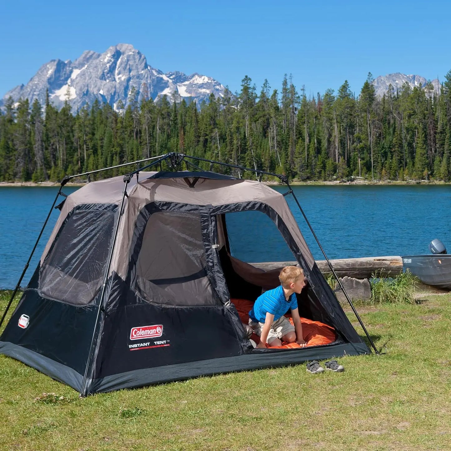 Large Family Instant Camping Tent with 1-Minute Setup