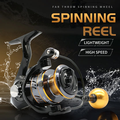 High Speed Spinning Reel, 10KG Max Drag