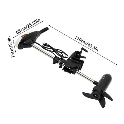 660W Electric Outboard Trolling Boat Motor