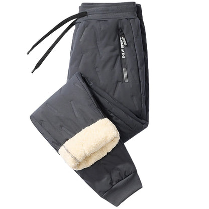 Men Casual Waterproof Fleece Track Sweatpants