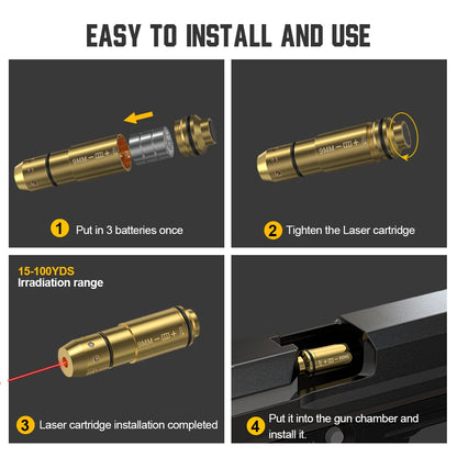 9mm Red Dot Laser Dry Fire Cartridge Pistol Trainer