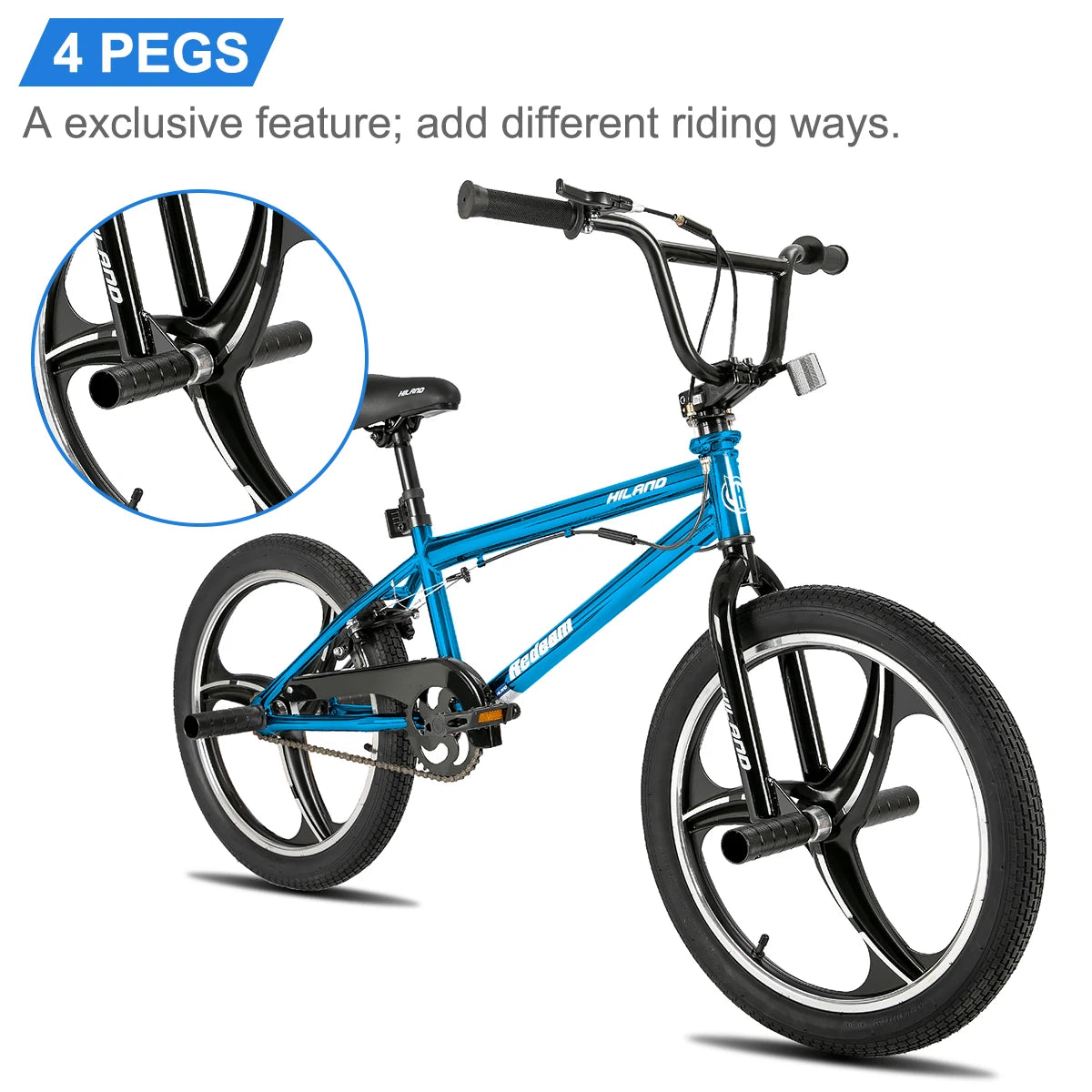 20 Inch BMX Bike Unisex 360 Degree Rotor Freestyle