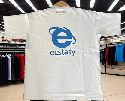 Men's T-shirt Pure Cotton Streetwear O-collar Short Sleeved Unisex