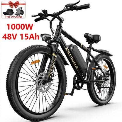 M10 26 29er Mountain Bikes,48v Aluminum Alloy 1000w Motor Ebike, Adjustable Brake Seat,for Cycling Electric Bicycle